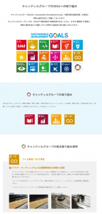 キャンディルグループSDGs・CSRへの取り組み