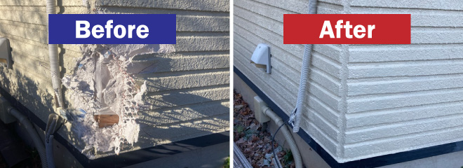 松本市_リペア_外壁_ビフォーアフター