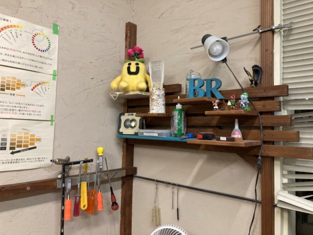 バーンリペア茨城サービス拠点のホッシュくんコーナー