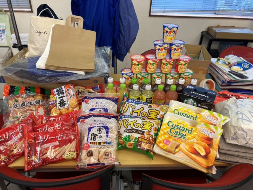 お疲れ様パーティーのお菓子