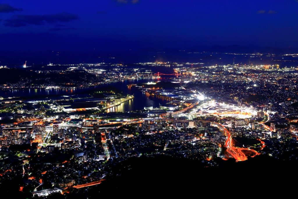 皿倉山から見た夜景