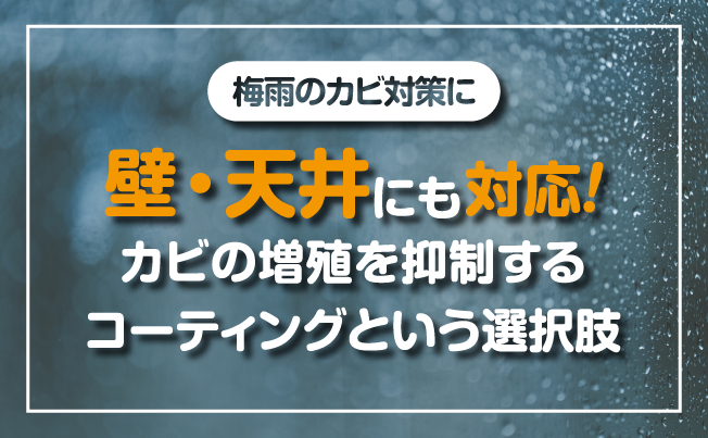 梅雨　カビ対策　　リビング　コーティング　ペットOK